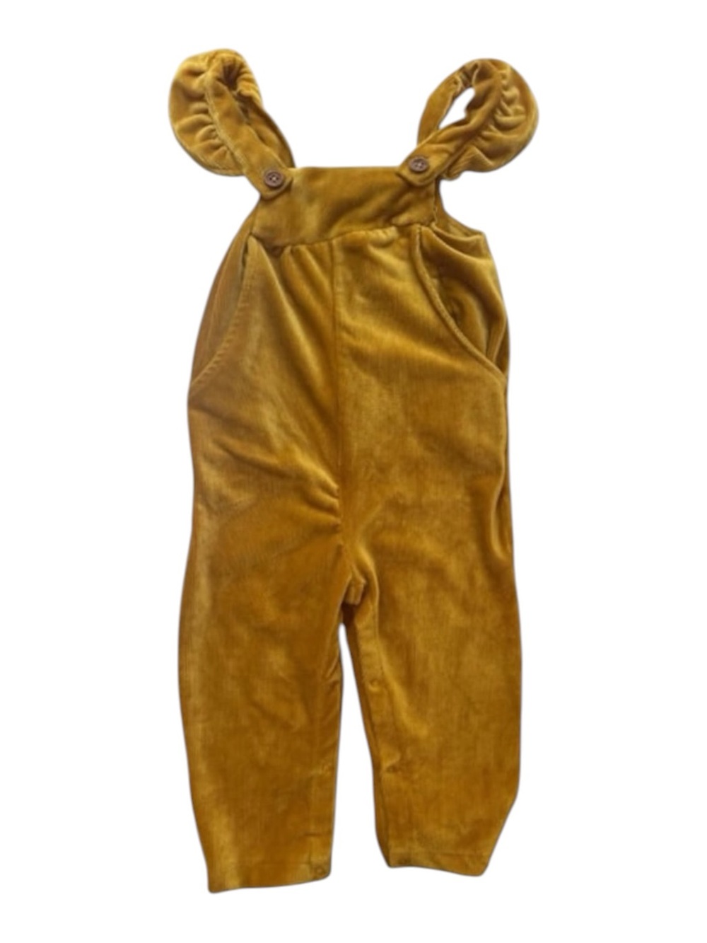 Velour Toddler Overalls